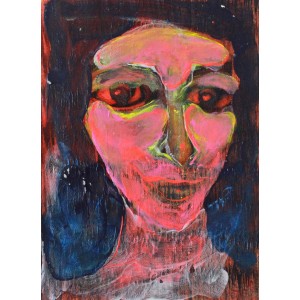 Akram Dost Baloch, 7 x 9 inch, Mixed Media on Paper, Figurative Painting, AC-ADB-014